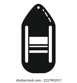 Lifeguard buoy icon simple vector. Beach life. Rescue guard