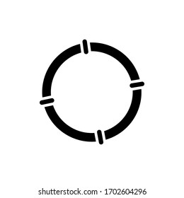 lifeguard icon with glyph style vector for your web design