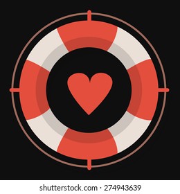 lifeguard icon illustration