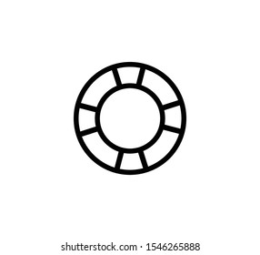 Lifeguard icon ,life buoy icon vector illustration