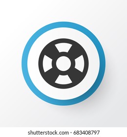 Lifeguard Icon Symbol. Premium Quality Isolated Lifebuoy Element In Trendy Style.