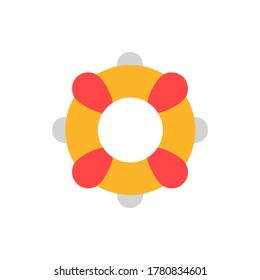 lifeguard icon vector illustration flat style. summer icon set.
