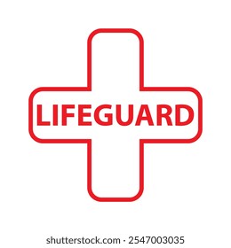 Lifeguard icon vector. Rescuer transport illustration. Lifesaver symbol or logo.