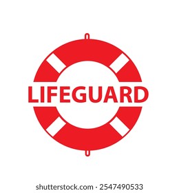 Lifeguard icon vector. Rescuer transport illustration. Lifesaver symbol or logo.