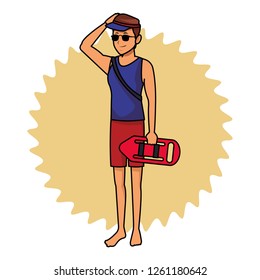 lifeguard man halfbody
