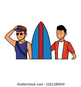 lifeguard with man and surfboard