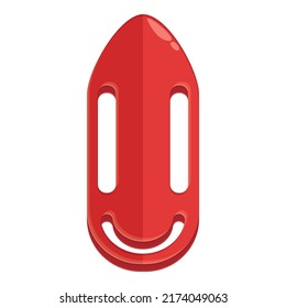 Lifeguard red float icon cartoon vector. Security swim. Life guard