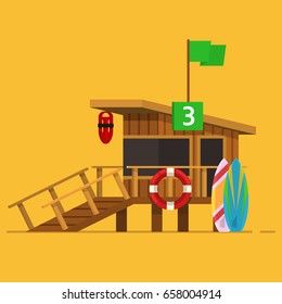 Lifeguard Rescue Beach Tower