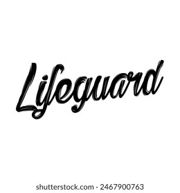 lifeguard text on white background.