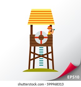 Lifeguard Tower Icon