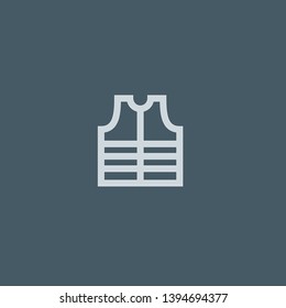 Lifeguard vector icon. Lifeguard concept stroke symbol design. Thin graphic elements vector illustration, outline pattern for your web site design, logo, UI. EPS 10.