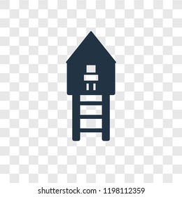 Lifeguard vector icon isolated on transparent background, Lifeguard transparency logo concept