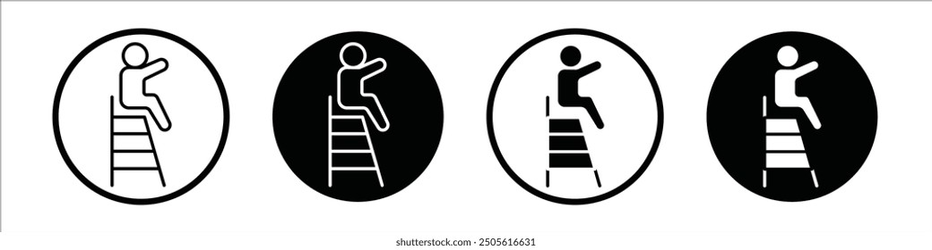 Conjunto de iconos de Vector de salvavidas con estilo relleno y delineado en negro.