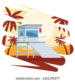 lifeguards tower icon
