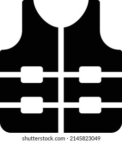 Schwimmjacke-Symbol einzeln auf weißem Hintergrund.Vektorgrafik.eps10.Rettungsweste