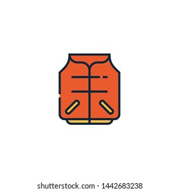 lifejacket icon sign signifier vector