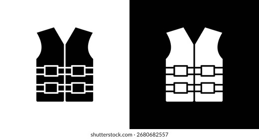 Lifejacket icon symbol. simple design editable.