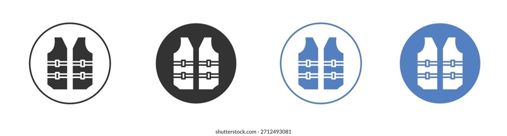 Lifejacket icon Thin line design. Vector Graphic. EPS 10
