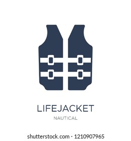 Lifejacket icon. Trendy flat vector Lifejacket icon on white background from Nautical collection, vector illustration can be use for web and mobile, eps10