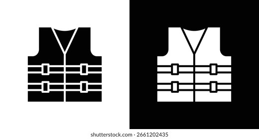 Lebensjacke-Symbol VektorclipArt Illustrationen im flachen Stil