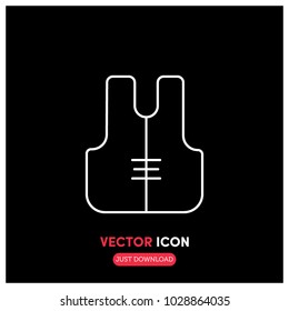 Lifejacket Vector Icon Illustration