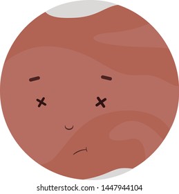 Lifeless and cute planet Mars