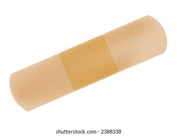 Lifelike Bandage, Scalable Vector