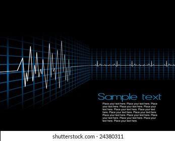 lifeline in an electrocardiogram, background