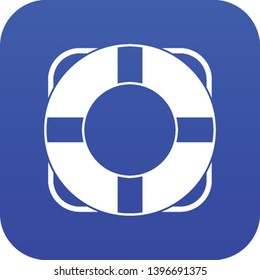 Lifeline icon digital blue for any design isolated on white vector illustration