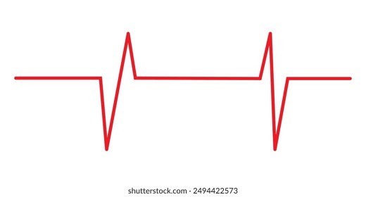 Lifeline icon vector. Heart beats line icon. Cardiogram line icon, sign. Heart pulse silhouette, icon, symbol. Vector illustration.