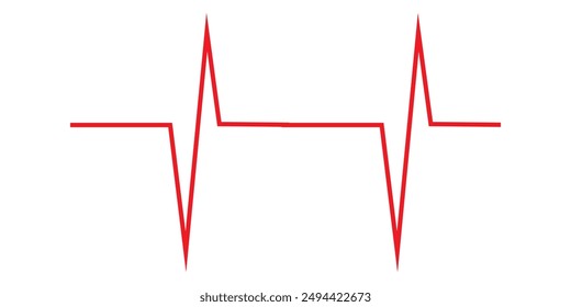 Lifeline icon vector. Heart beats line icon. Cardiogram line icon, sign. Heart pulse silhouette, icon, symbol. Vector illustration.