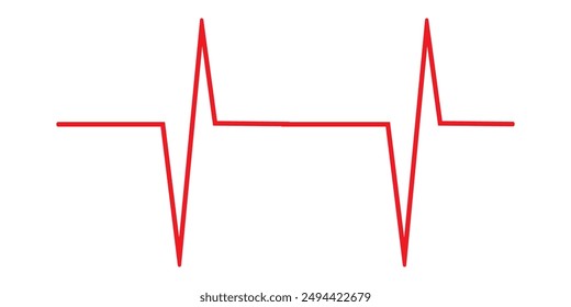 Lifeline icon vector. Heart beats line icon. Cardiogram line icon, sign. Heart pulse silhouette, icon, symbol. Vector illustration.