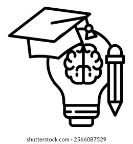 Lifelong Learning Icon Element For Design