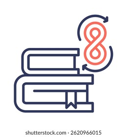 Lifelong Learning Icon Element for Design