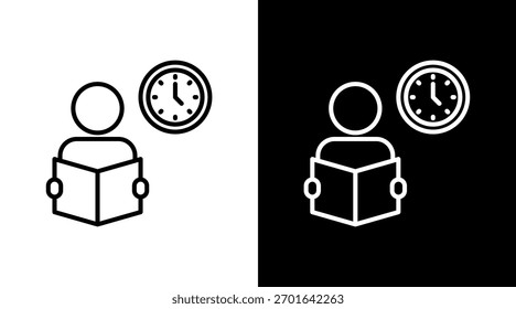 Lifelong Learning White Icon Set Design