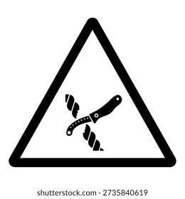 Liferaft knife Symbol Sign, Vector Illustration, Isolate On White Background Label .EPS10