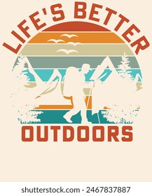 Life's better outdoors Graphic Design 