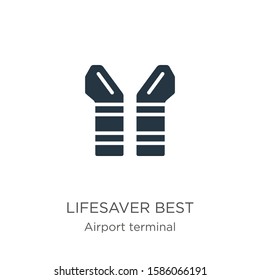 Lifesaver best icon vector. Trendy flat lifesaver best icon from airport terminal collection isolated on white background. Vector illustration can be used for web and mobile graphic design, logo, 