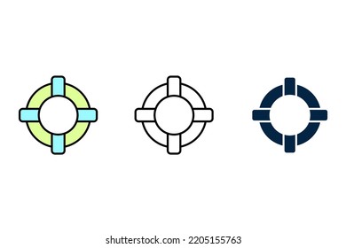 Lifesaver Concept Line Icon. Simple Element Illustration. Lifesaver Concept Outline Symbol Design.