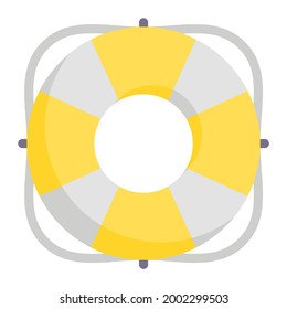 Lifesaver icon with flat style. Suitable for website design, logo, app and UI. Based on the size of the icon in general, so it can be reduced.
