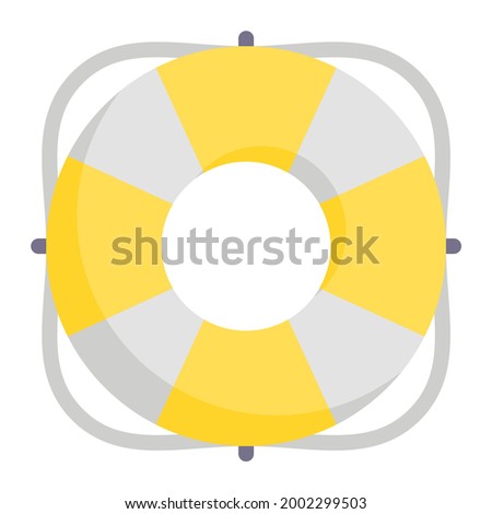 Lifesaver icon with flat style. Suitable for website design, logo, app and UI. Based on the size of the icon in general, so it can be reduced.