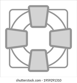 lifesaver icon modern vector illustration         