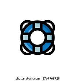 Lifesaver Icon , Sea Symbol.