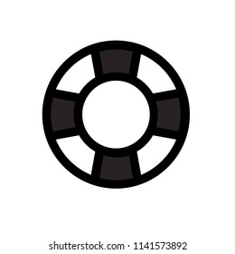 Lifesaver icon, vector illustration. Flat design style. vector lifesaver icon illustration isolated on white background, lifesaver icon Eps10. lifesaver icons graphic design vector symbols.