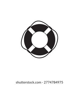 Lifesaver icon vector illustration. Flat design style. vector lifebuoy icon illustration isolated on White background, lifesaver icon Eps10