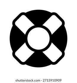 Ilustración de diseño de símbolo de Vector de icono de salvavidas