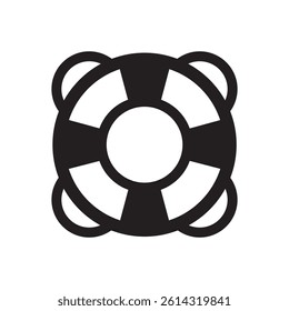 Lifesaver icon,vector illustration. Flat design style. vector lifesaver icon illustration isolated on White background, lifesaver icon Eps10