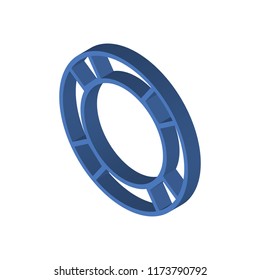 Lifesaver isometric left top view 3D icon