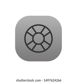 Lifesaver  - Line Vector Icon