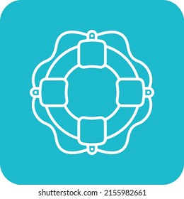 Icono vector de salvavidas. Se puede usar para imprimir, móviles y aplicaciones web.